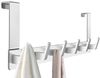 SURFOU Türhaken Kleiderhaken Tür Türhaken zum Einhängen Ohne bohren Handtuchhalter, Werkzeugräume, Küchen, Arbeitszimmer, für Schlafzimmer, Badezimmer, (Rostfreiem Aluminiumlegierung badezimmer zubehör für 2 cm dicke Türen, 40*14cm tür organizer, 1-St,... Bild 4