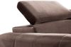 Ecksofa Schlafsofa Sofa AGNESA XS Stoff Salvador Braun Ottomane Links Bild 5