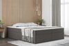 Boxspringbett Schlafzimmerbett PRIMA 120x220cm Stoff Braungrau inkl. Bettkasten Bild 2