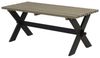 Plus Tisch Nostalgie 179x75x72cm schwarz graubraun rechteckig Bild 2