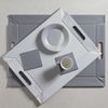 Untersetzer-Set, FREEFORM 4 teilig LBH 10x10x. 50 cm grau Bild 2