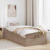 vidaXL Ottoman-Bett mit Matratze Cappuccino-Braun 90x200 cm Kunstleder 3311020 Bild 3