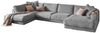 KAWOLA Sofa MADELINE Wohnlandschaft U-Form Cord grau Longchair rechts 86 x 224 x 425 cm Bild 3