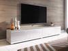 TV-Lowboard Stone 180, mit weißer LED Beleuchtung, Farbe: Beton / Weiß Hochglanz Bild 3