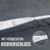Kuscheli Partnerbettwäsche 2x 135x200 + 2x 80x80 cm atmungsaktiver Bettbezug, Partner Bettwäsche, Mikrofaser, 4 teilig, Für Allergiker geeignet, pflegeleicht, angenehm weicher Stoff Bild 3
