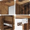 vidaXL Badezimmermöbel-Set 4 pcs Altholz Ingenieurholz und Glas 3407461 Bild 4