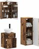 vidaXL Badezimmermöbel-Set 4 pcs Altholz Ingenieurholz und Glas 3407461 Bild 2