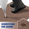 Fußmatte innen 80x120cm Braun Schmutzfangmatte waschbar rutschfeste Türmatte Bild 5