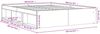 vidaXL Bettgestell Betongrau 160x200 cm 3203876 Bild 3