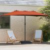 vidaXL Garten-Sonnenschirm Terrakotta 385 x 209 x 244 cm Polyester 42003288 Bild 3