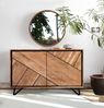 Kommode EBBA - Akazie Akazienbraun 78 x 40 x 120 cm | Schrank Schlafzimmer Sideboard Bild 2