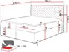 Mirjan24 Boxspringbett Serrula, Beige 180x200 cm Bild 4
