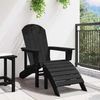 vidaXL Adirondack-Stuhl Schwarz 82 x 74 x 92 cm HDPE 42006631 Bild 3