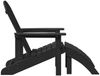 vidaXL Adirondack-Stuhl Schwarz 82 x 74 x 92 cm HDPE 42006631 Bild 5