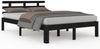 Massivholzbett Schwarz 200x200 cm [814778] Bild 2