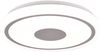 Flache LED Deckenleuchte BUNDA Weiß-Chrom, Neutralweiß, Ø 33cm Bild 2