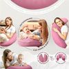 sei Design XXL Stillkissen ergonomisch 190x30 Schwangerschaftskissen Seitenschläferkissen Komfortkissen Erwachsene Baby Kissen mit Bezug 100% Baumwolle Bild 2