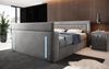 Boxspringbett Divaneo mit TV Lift und Stauraum (2 Schubladen) 140x200 Grau H2 (bis 70kg) Bild 3