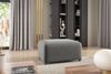 Ecksofa Designersofa MEGAN XS inkl. Hocker Stoff Salvador Grau Ottomane Rechts Bild 2