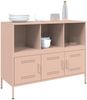 vidaXL Sideboard Rosa 100,5x39x79 cm Stahl 843091 Bild 4