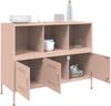 vidaXL Sideboard Rosa 100,5x39x79 cm Stahl 843091 Bild 5