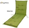 sunnypillow Liegenauflage Polsterauflagen für Gartenliege 190 x 60 x 9cm, 2 Stück Grün Bild 3