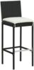 vidaXL Garten-Barhocker mit Kissen 2 Stk. Schwarz Poly Rattan 313435 Bild 2