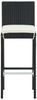 vidaXL Garten-Barhocker mit Kissen 2 Stk. Schwarz Poly Rattan 313435 Bild 4