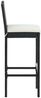 vidaXL Garten-Barhocker mit Kissen 2 Stk. Schwarz Poly Rattan 313435 Bild 5