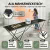 Tapeziertisch Alu Flohmarkttisch 300x60 cm Klapptisch klappbar mit Messskala Bild 2