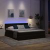 vidaXL Bett mit LED-Lichtleisten Schwarz 180 x 200 cm Samt 3371635 Bild 5