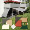 hanSe® Sonnensegel 100% Polyester PES Rechteck 2x4 m Graphit Sonnenschutz Marken-Sonnensegel wasserabweisend wetterbeständig Bild 3