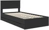 vidaXL Bettrahmen mit Schubladen Schwarz 100 x 200 cm Ingenieurs Holz 3410736 Bild 4