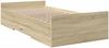 vidaXL Bettgestell mit Schubladen Sonoma-Eiche 75x190 cm Holzwerkstoff 3280351 Bild 3