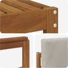 vidaXL Outdoor-Sofagarnitur mit Kissen 6 pcs Natürlich und Hellgrau 3366769 Bild 5