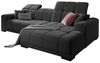 Iwaniccy Ecksofa MASTER, B 301 x T 195 cm, Schwarz, Webstoff, elektr. Sitztiefenverstellung, Kopfteilverstellung Bild 3