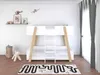 Vente-unique - CORODELA Bett Holz, Platte BeigeWeiß - B 96,3 cm x H 150 cm x L 196 cm Bild 2