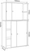 VCM Büroschrank Salia 920980 Anthrazit H. 183 x B. 100 x T. 37 cm Bild 3