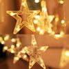 SALCAR 108er LED Lichtervorhang Sterne, 2x1M 12er Sternen Bild 5