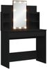vidaXL Schminktisch mit LED-Leuchten Schwarz 96x40x142 cm 837893 Bild 2