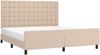 vidaXL Bettgestell mit Kopfteil Cappuccino-Braun 160x200 cm Kunstleder [3125584] Bild 3