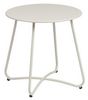 Gartenbeistelltisch Nistas aus Metall, modern rund, beige Gips, für Outdoor, Ø 45 cm Bild 4