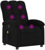 vidaXL Massagesessel Schwarz Stoff 371741 Bild 2