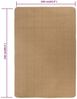 vidaXL Teppich Jute mit Latexrücken 160x230 cm Natur 245287 Bild 5