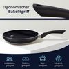 KHG Pfannen-Set 3-teilig 20|24|28 cm aus Aluminium-Guss in Schwarz | Kochgeschirr Bratpfannen induktionsgeeignet spülmaschinengeeignet, Antihaftbeschichtung, Bakelitgriff | Braten, Schmoren, Garen | 20, 24, 28 cm Bild 2