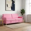 vidaXL Sofa mit Stauraum Rosa 192 x 78 x 87 cm Polyester 42036987 Bild 3