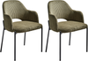 Esszimmerstuhl 2er Set RATON Cord Olivgrün Bild 4