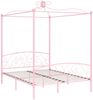 vidaXL Himmelbett-Gestell Rosa Metall 160 x 200 cm 284490 Bild 2