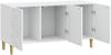 vidaXL TV-Schränk 99 x 34,5 x 50 cm Weiß Holzwerkstoff 895175 Bild 3