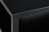 Eleganter Couchtisch mit Ablage ACERO 70cm schwarz Metall Loft Bild 4